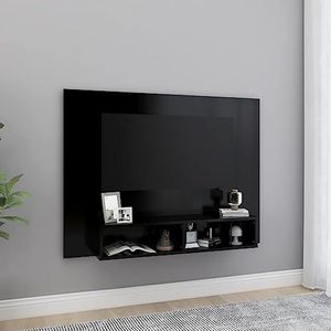 SMTSEC Wandkast TV Zwart 120x23.5x90 cm Engineered Wood
