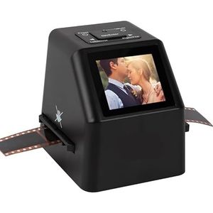 Digitale filmdiascanner converteert 35mm filmscanner for negatieven met 2,4 inch LCD 22mp naar digitaal converter(Black Scanner)