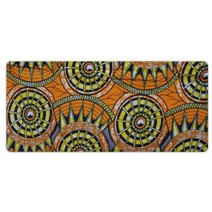Afrikaanse Ankara Patroon 3 Mode Bureau Muismat Antislip Gaming Muismat Accessoires Decor 40x90cm