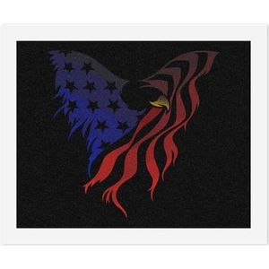 Bald Eagle Wing Us Flag Paint by Numbers for Adults DIY Painting Kits Unframed Arts Crafts Gift