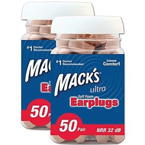 Mack - SafeSound Ultra - Oordoppen - 50 Paar - Hoge Ruisonderdrukking - 32 Decibel