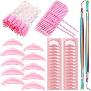 232 Stuks Lash Lift Tool,Lash Lift Staven Siliconen Wimper Pads Wimper Separator Tool met Scheidende Kam Micro Wattenstaafjes Crystal Mascara Paar Oog Pads Wimperverlenging