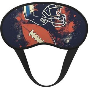 American Football slaapmasker, zacht, comfortabel oogmasker met verstelbare riem, verduisterend, oogslaapschaduw, hoes voor vrouwen, meisjes, mannen, reizen, yoga, dutje in ploegendienst