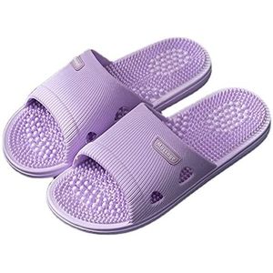 slippers dames Massage Slippers Voor Vrouwen, Vrouwen En Mannen Antislip Slippers, Open Teen Slippers, Antislip Douche Slip Slippers, Acupressuur Massage Slipper Voet Acupoint Massage Schoenen Reflexo