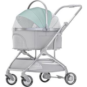 Kinderwagen Voor Huisdieren Wandelwagen For Huisdieren Aluminium Buis Trekstang Wandelwagen For Huisdieren Tas Gescheiden Kat En Hond Autoreizen Opvouwbare Kinderwagen For Huisdieren Afneembare Reisbu