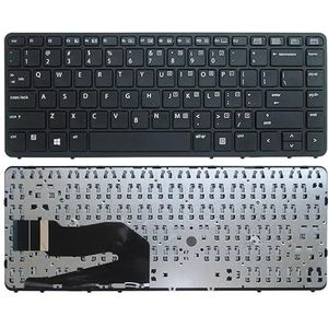 Amerikaans Engels laptoptoetsenbord voor HP voor EliteBook 840 845 850 G1/G2 740 745 750 ZBook 14 15U GEEN achtergrondverlichting(Black)
