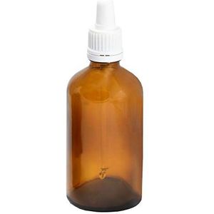 10 x 10 ml medicijnfles met pipet, glazen spipet wit, apothekersfles, pipetfles, stokbottle 100ml Met pipetglas.