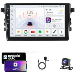 9 Inch Autoradio Compatibel voor SUZUKI CELERIOI CULTUS 2014-2019 met GPS Navigatie CarPlay Android Auto Acht-Core 4G Bluetooth WiFi MirrorLink Stuurwiel Afstandsbediening(T6 8 Core 4G+Wifi 8G+128G)