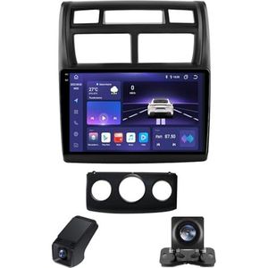 Android 14 Autoradio geldt voor Kia Sportage 2 2007-2009 Autoradio 2 Din Draadloze Carplay Android Auto 9 Inch Touchscreen met GPS-navigatie 4GLTE 5GWiFi FM/RDS-radio Camera(A,C30Plus)