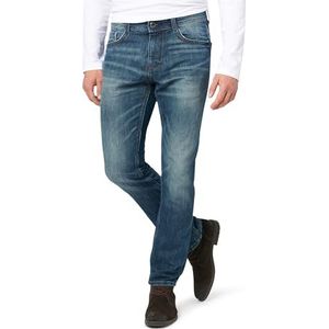 TOM TAILOR Heren Jeans Josh Regular Slim 10622022, Mid Stone Wash Denim 1052, 32W / 30L