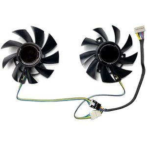 Vervangende ventilator FD8015U12D voor ASUS GeForce GTX1660ti 1650 DUAL grafische kaart(A pair of fans)