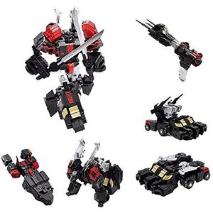 Transformer-Toys, MF-27B Decepticon Robot, Zwarte Hexahedron Verplaatsbare Pop, Nieuw Dongli Kostuum, Hoogte 6in