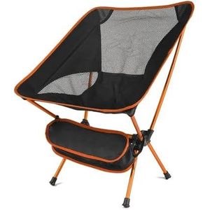 Camping Stoel Klapstoel Ultralicht afneembare draagbare lichtgewicht stoel Opklapbaar Verlengde zitting Vissen Kamperen Thuis BBQ Tuin Wandelen Stoel(Color:Orange)