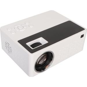 Mini-bioscoopprojector, wifi-telefoon-gelijkbeeldscherm, draagbare led-projector, afstandsbediening, stil HD-beeld, 100-240 V, voor gameconsole (EU-stekker)