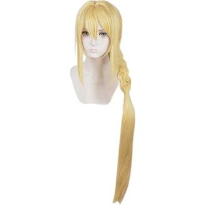 Anime Cosplay Pruik Sword Art Online Alice Long Braid Blonde Halloween Costume Cosplay Pruik,Voor partij carnaval