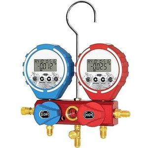 Manometer, Manifold Koeling Digitale Meter Koelmiddel Koelmiddel Manometer Hogedrukmeter Manometer Manometer Vacuüm