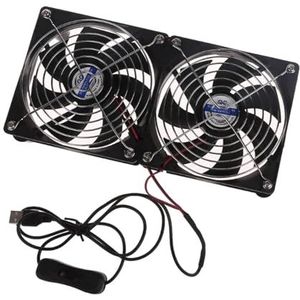 USB Router Koeler Ventilator DIY Set-Top Box Koeler met Netbescherming Desktop-Koelventilator Computer Ventilator