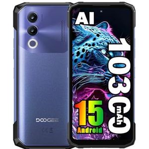 DOOGEE Blade 20 Smartphone Android 15, robuust, 4G, 10300 mAh, 18 W, 20 GB + 128 GB/2 TB, 15,8 mm smartphone, 16 MP camera, 16,6 cm (6,6 inch) HD + IPS-display, 3 sleuven/IP68/NFC/OTG/GPS/Face ID
