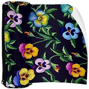 Potlood Case Phalaenopsis Orchidee Pouch Bag Pen Rits Tas voor Kantoorartikelen Reizen School Student Supplies