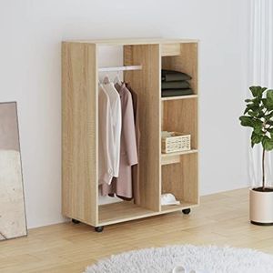 DIGBYS Garderobe Sonoma Eiken 80x40x110 cm Engineered Wood