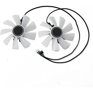2 stuks/set RTX2080 GPU-koeler grafische kaartventilatoren voor GALAX voor KFA2 RTX 2070 2080 SUPER 8GB EX-koeling vervangventilator(WHITE)