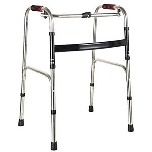 Wandelen Frame Klimmen trappen vouwen Wandelen Frame, wandelen mobiliteitshulp voor ouderen, hoogte verstelbare handicap hulp medische Walker (Color : A)