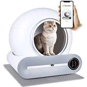Viervoeter Kattenbakzakken 6 rollen voor kattenbak zelfreinigend - Automatische kattenbakzakken - 15 stuks per rol - 45×50CM