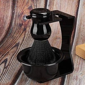 Taidda-scheerkwast Scheerkom, baardscheerkwast Mannen Baardscheerapparaat Mannen Baardreiniging Gezicht Kapselgereedschapset met komstandaard Cadeaus voor verjaardagen Feestdagen