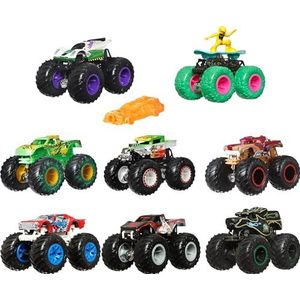 Hot Wheels Monstertrucks, schaal 1:64, metalen voertuigen met reusachtige wielen en wielen om te verzamelen, FYJ44