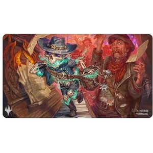 Ultra PRO - Outlaws of Thunder Junction Playmat Ft. Tinybones for Magic: The Gathering, Limited Edition Unieke Artistieke Collectible Card Gaming TCG Playmat Accessoire