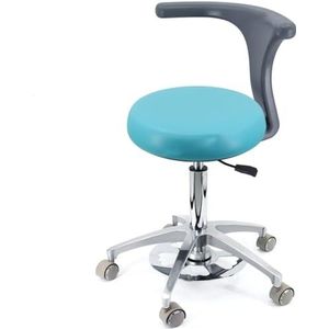 Krukken Verstelbare hoogte 360 draaibare tandartsstoel met rugleuning, veelkleurig, meerdere maten(B3,A1)