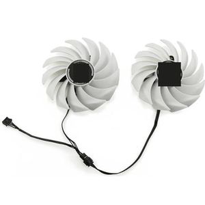 Witte 85mm 75mm 4-pins koelventilator voor kleurrijke RTX 3060 3070 3080 3060Ti iGame Ultra OC RTX3060 RTX3070 RTX3080(85MM 2PCS)