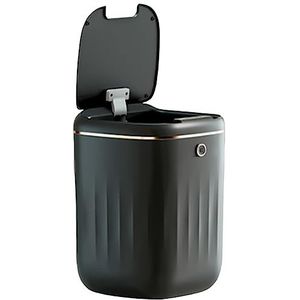Evzvwruak 20L Elektrische Afvalemmer Waterdichte Automatische Sensor Afvalbak Keuken Badkamer Toilet Afvalemmer - Zwart