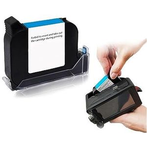 Mini Inkjet Printer 25,4 mm intelligente handheld inkjetprinter is draagbaar, kan logo's, streepjescodes, 2D-codes, enz. afdrukken, eenvoudig te bedienen. instelbare afdrukhoogte(Printer ink)
