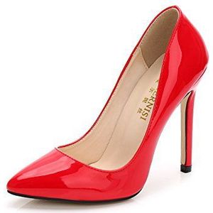 Stijlvolle carrière-single-schoenen De perfecte balans tussen mode en professionalisme Maak een gedurfd statement met deze modieuze carrière single-schoenen, rood, 42 EU
