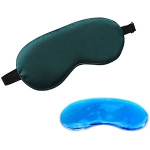 Zijde slaapmasker, Zijden slaapmaskers for de ogen Zijden slaapmasker for de ogen(Dark Green)