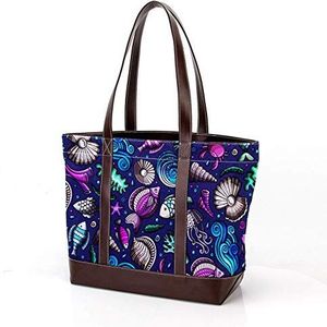 Laptop Tote tas met Cartoon Insect Mooie Lieveheersbeestje Print, Draagtassen Casual Canvas Business Werk Tote Tas Aktetas voor Computer School Office