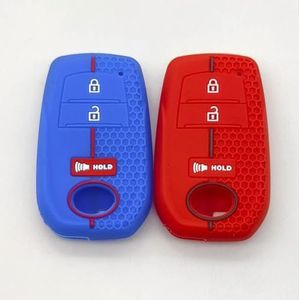 Afstandsbediening Autosleutel Siliconen Hoes Case voor Corolla CROSS 2022 2023-1 blue 1 red