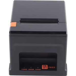 Thermische Bonprinter, Meerdere Instelbare Modi 100-240V POS-printer 80 Mm voor Keuken (EU-stekker)