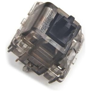 SXFSFEF 10-pack v2 5pin schakelaars transparant smokey behuizing blauw geel rood zwart stil zwart mechanisch toetsenbord (kleur: zwarte inkt)