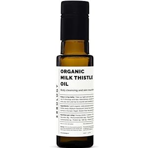 Organic Milk Thistle Oil 100ml - Cold-pressed - Rich in Vitamin E and Omega 6