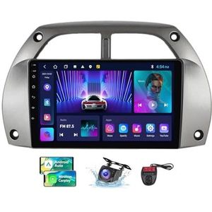 Android 13 Autoradio 2 DIN Compatibel met Toyota RAV4 CA20W XA20 2000-2003 9 Inch Touchscreen Carplay Android Auto met Bluetooth 5.0/FM RDS/Bediening op het stuur/Achteruitrijcamera(NF-2)