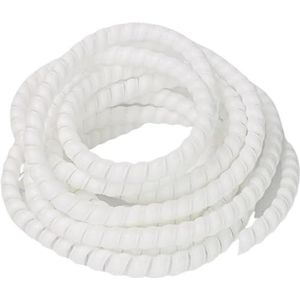 Kruisende draden, kabelbeveiligingsbuizen, 5 meter spiraalvormige draadwikkelbuis, veelkleurig, 10-42 mm(White,10mm)