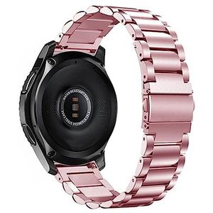 Roestvrijstalen bandjes passen for Garmin Forerunner 55 245 645m Smart Watch Band Metal Armband Riemen Compatible With aanpak S40 S12 S42 Correa (Color : Style 1 Rose Pink, Size : For Vivomove HR)