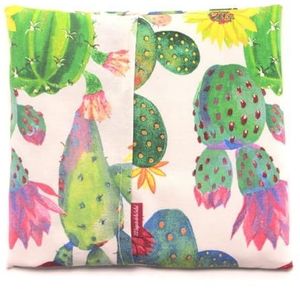 Thermozak van zaden voor magnetron aroma lavendel, oranjebloesem of rozemarijn voor het aanbrengen van natuurlijke droge warmte met wasbare overtrek cactus (Azahar, L (28 x 26 cm met overtrek))