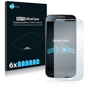 Savvies 6x Schermbeschermer voor Samsung Galaxy S4 Mini LTE (4G) I9195 Screen Protector Ultra Transparant