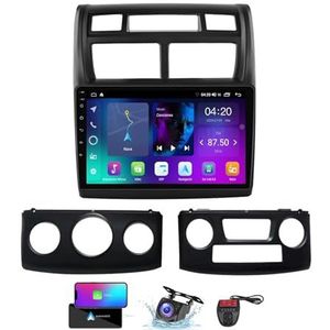 Android 13 GPS-Autoradio voor Kia Sportage 2 2007-2009 9 inch Touchscreen met Bluetooth 5.0/SWC/FM RDS DAB+ Radio/Carplay Android Auto/DSP Video Stereo Speler + DVR Achtercamera(NF-1)