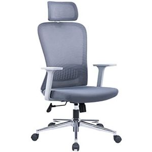 Bureaustoel Thuis Draaibare Computerstoel Ergonomische Conferentiestoel Ademend Mesh Rugleuning Stoel Dragend 150kg (Color : Blue, Size : 64 * 64 * 104cm)