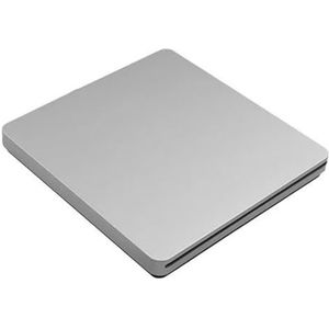 Externe DVD-drive USB 2.0 Draagbare CD DVD +/-RW-drive DVD-brander Gebruiksvriendelijk(Silver)