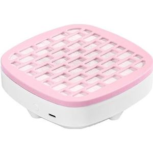 USB Mini Nalstofzuir Draagbare Nalstofzuir Nalstofzuir Ventilator Nalkunst Manicureventilator Met Filter(Pink)